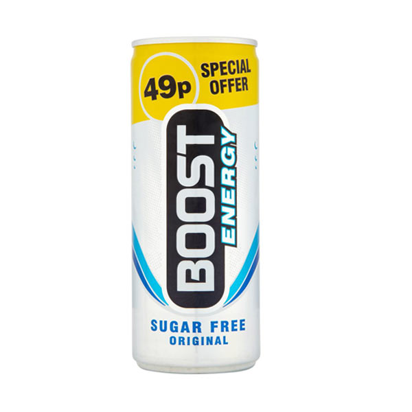 Boost Energy Sugar Free 24x250ml PM49p OZDIL